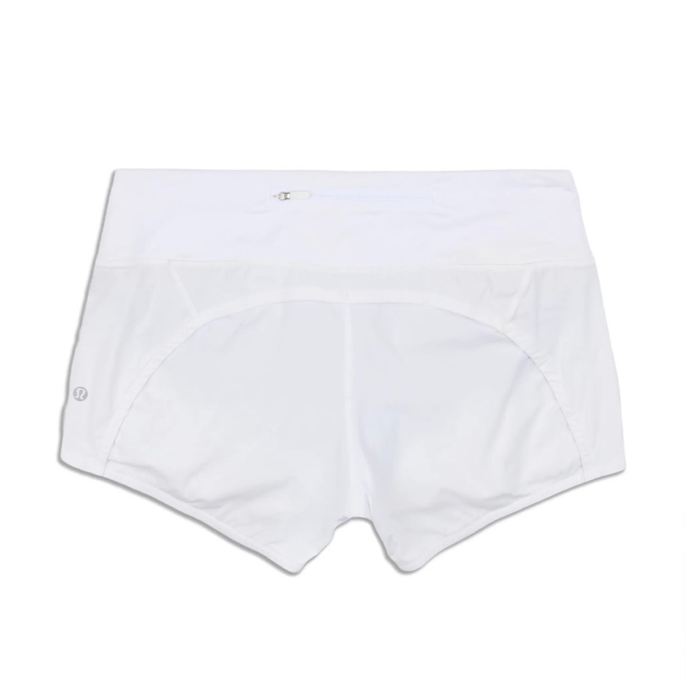 White Lululemon workout shorts size 8